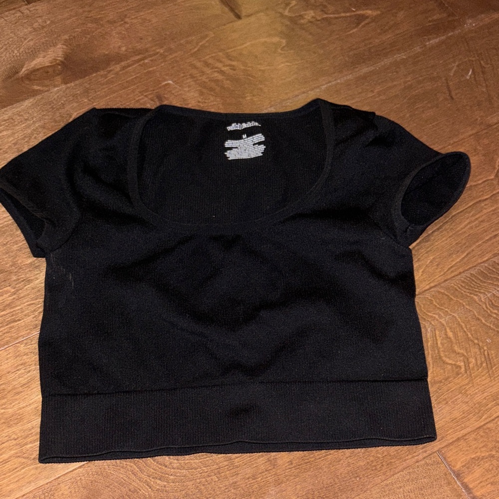 Wild Fable Black Crop Top
